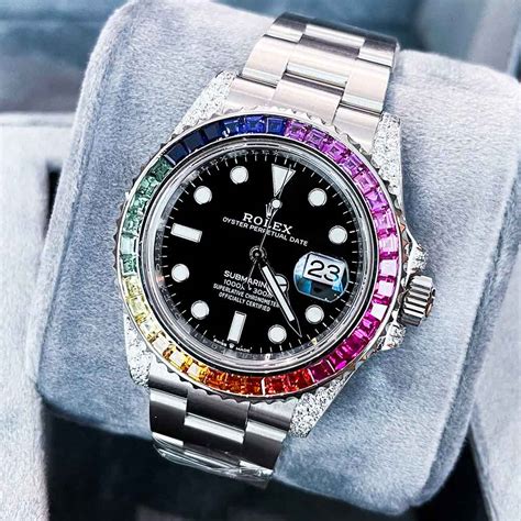 rolex factory set|rolex submariner rainbow factory set.